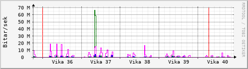 Sustu vikur Graph