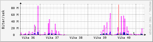 Sustu vikur Graph