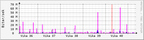 Sustu vikur Graph