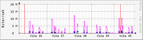 Sustu vikur Graph