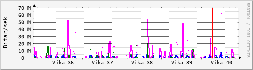 Sustu vikur Graph