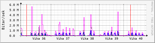 Sustu vikur Graph