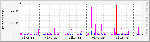 Sustu vikur Graph