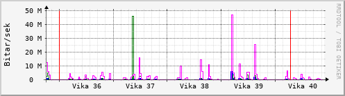 Sustu vikur Graph